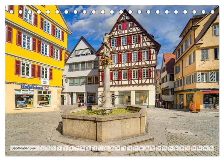 Produktbild: T&uuml;bingen Stadtansichten (Tischkalender 2026 DIN A5 quer), CALVENDO Monatskalender