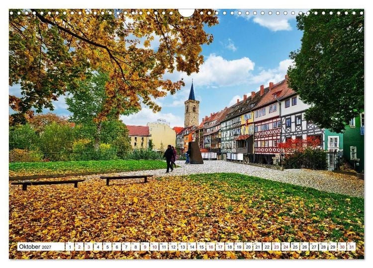 Produktbild: Erfurt - Stadt meines Herzens (Wandkalender 2027 DIN A3 quer), CALVENDO Monatskalender