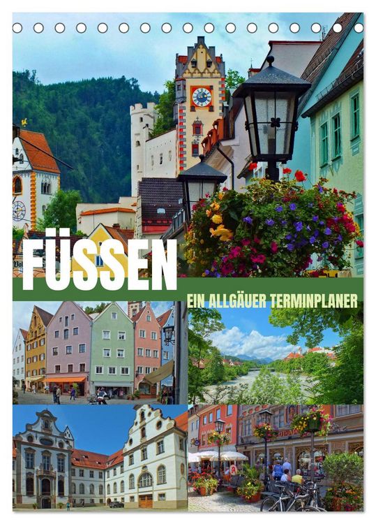 Produktbild: F&uuml;ssen - Ein Allg&auml;uer Terminplaner (Tischkalender 2026 DIN A5 hoch), CALVENDO Monatskalender