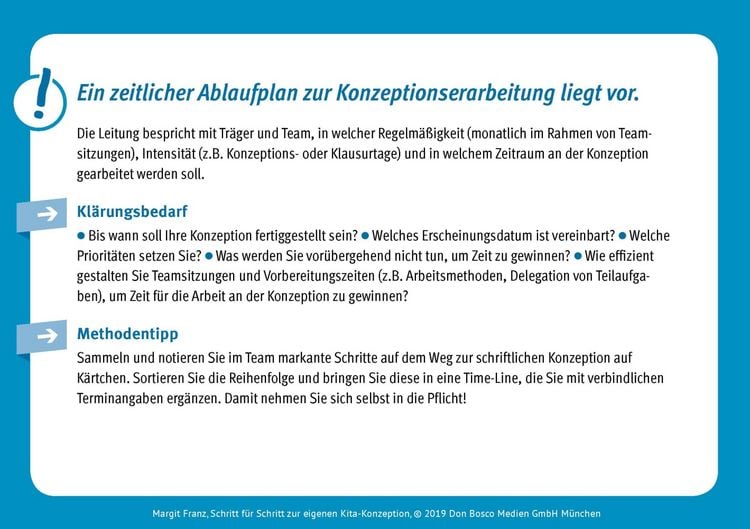 Produktbild: Schritt f&uuml;r Schritt zur eigenen Kita-Konzeption