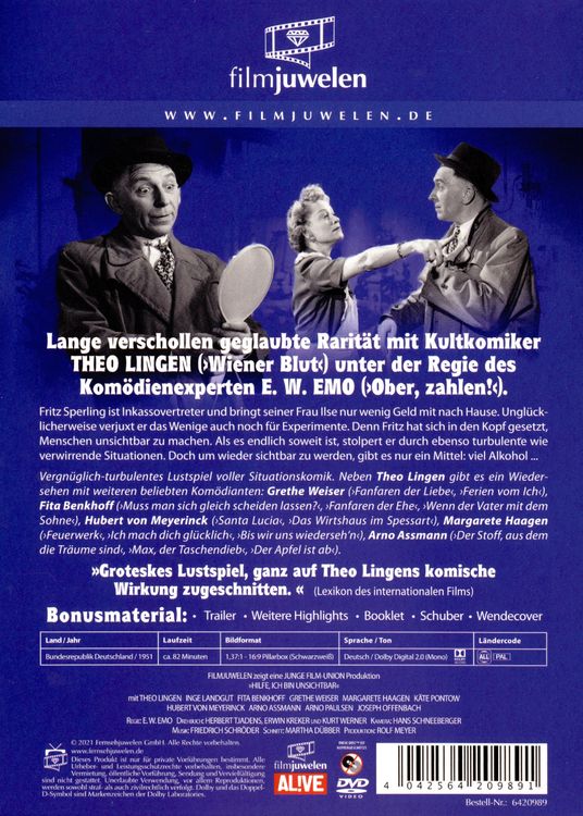 Produktbild: Hilfe, ich bin unsichtbar! (Filmjuwelen)