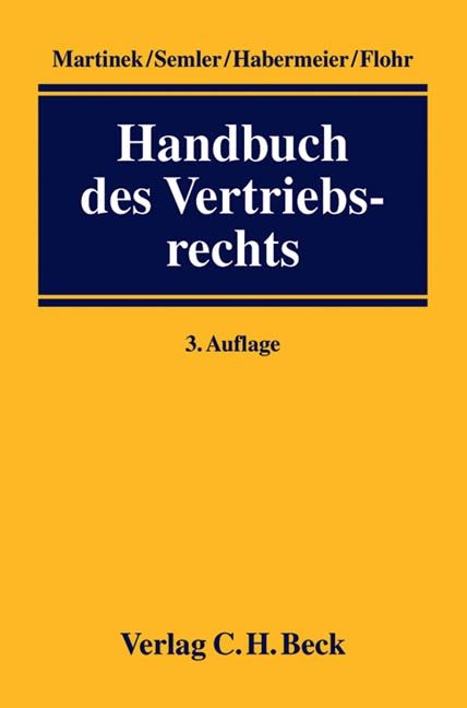 Produktbild: Handbuch des Vertriebsrechts
