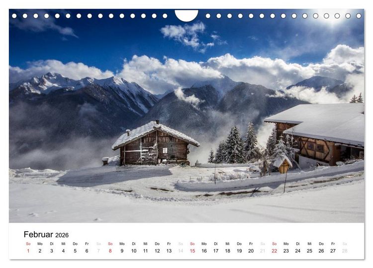 Produktbild: Bergbauernh&ouml;fe im Ultental (Wandkalender 2026 DIN A4 quer), CALVENDO Monatskalender