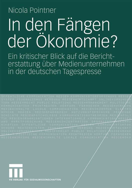 Produktbild: In den F&auml;ngen der &Ouml;konomie?
