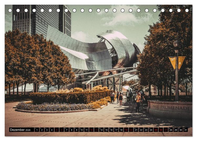 Produktbild: Metropole Chicago (Tischkalender 2026 DIN A5 quer), CALVENDO Monatskalender