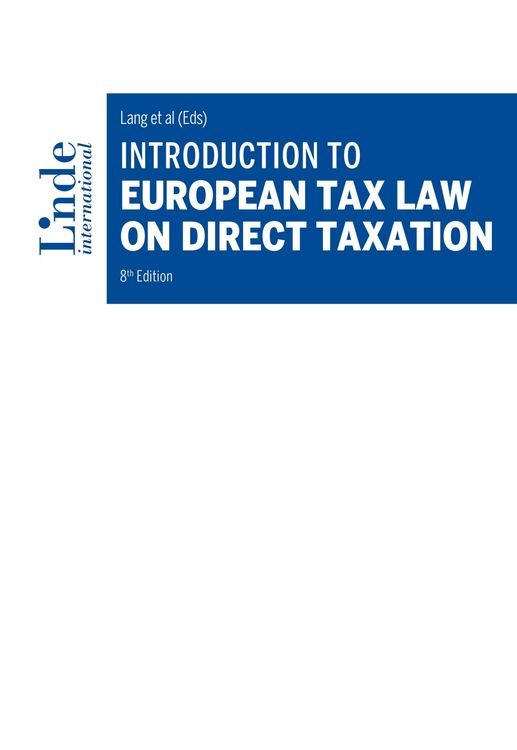 Produktbild: Introduction to European Tax Law on Direct Taxation