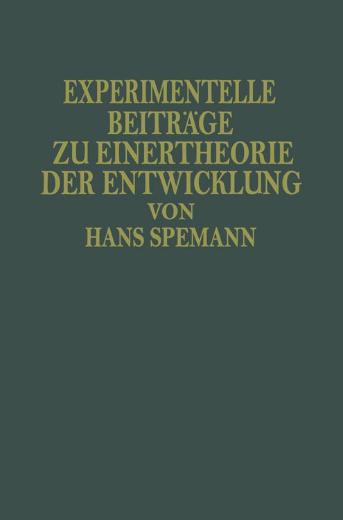 Produktbild: Experimentelle Beitr&auml;ge zu Einer Theorie der Entwicklung