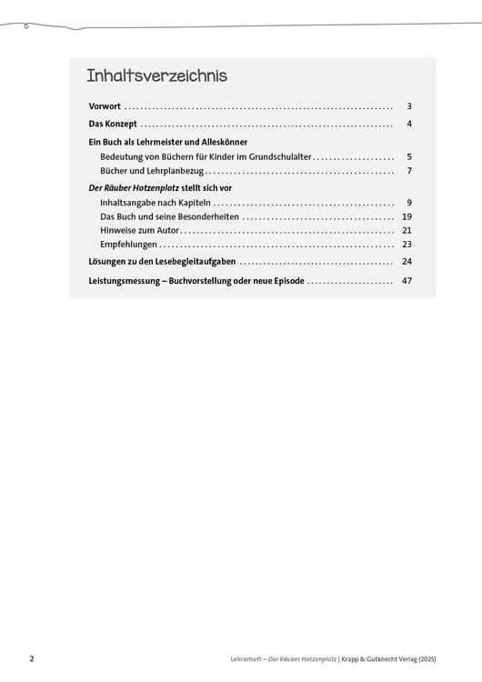 Produktbild: Der R&auml;uber Hotzenplotz &ndash; Otfried Preu&szlig;ler &ndash; Lehrerheft