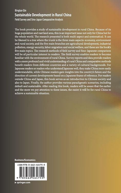 Produktbild: Sustainable Development in Rural China
