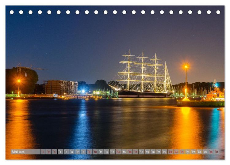 Produktbild: Ein Blick auf L&uuml;beck-Travem&uuml;nde (Tischkalender 2026 DIN A5 quer), CALVENDO Monatskalender