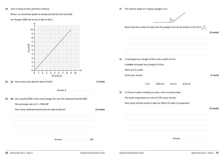 Produktbild: AQA GCSE 9-1 Maths Foundation Practice Papers