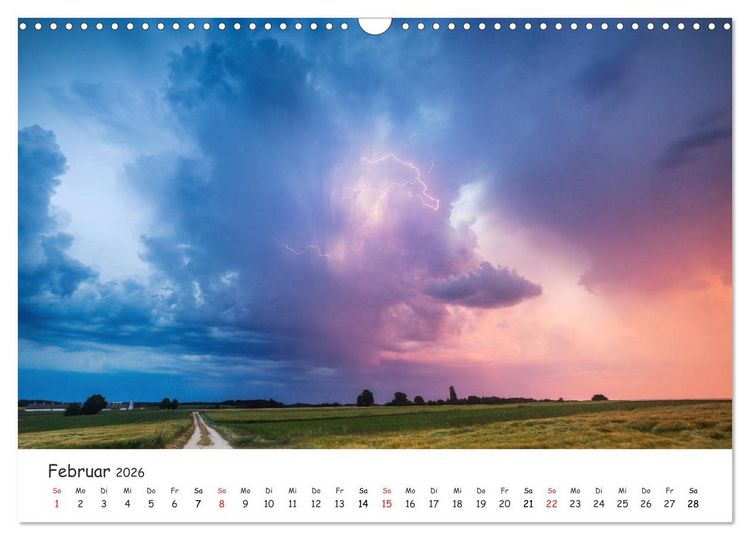 Produktbild: Gewitterwelten (Wandkalender 2026 DIN A3 quer), CALVENDO Monatskalender