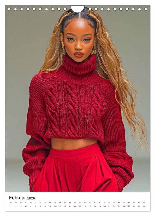 Produktbild: Knit Couture - Strick trifft Runway (Wandkalender 2026 DIN A4 hoch), CALVENDO Monatskalender