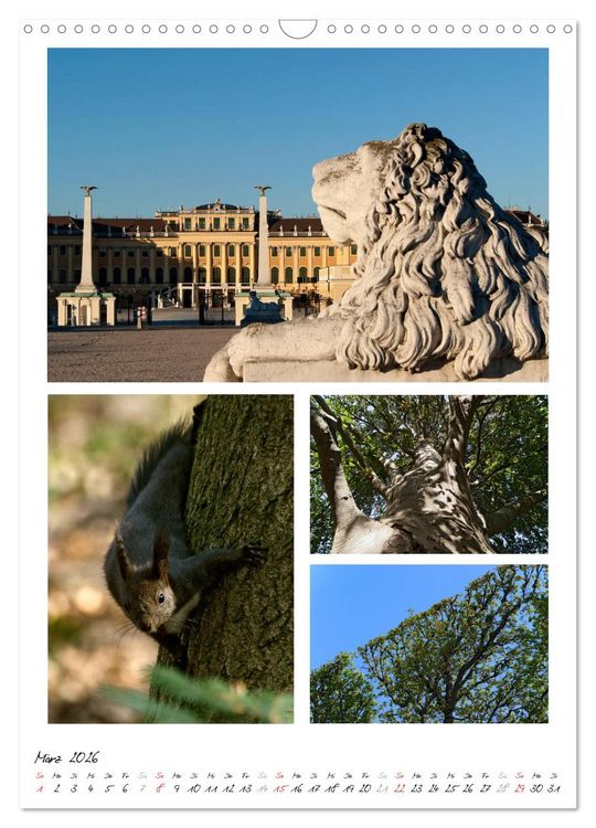 Produktbild: Schloss Sch&ouml;nbrunn im Wandel der Jahreszeiten (Wandkalender 2026 DIN A3 hoch), CALVENDO Monatskalender