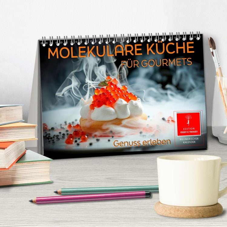 Produktbild: Molekulare K&uuml;che f&uuml;r Gourmets - Genuss erleben (Tischkalender 2026 DIN A5 quer), CALVENDO Monatskalender