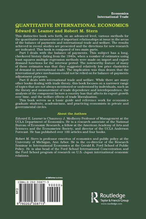 Produktbild: Quantitative International Economics