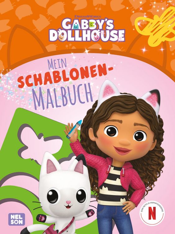 Produktbild: Gabby&rsquo;s Dollhouse: Mein Schablonen-Malbuch
