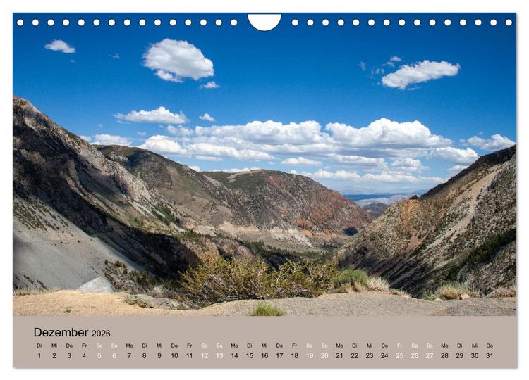 Produktbild: Yosemite, Entlang der Tioga Road (Wandkalender 2026 DIN A4 quer), CALVENDO Monatskalender