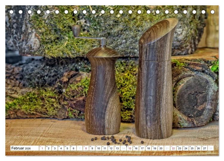 Produktbild: Holz entt&auml;uscht nie (Tischkalender 2026 DIN A5 quer), CALVENDO Monatskalender