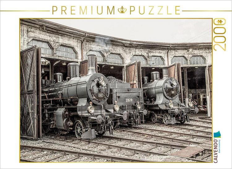 Produktbild: CALVENDO Puzzle Dampflokomotiven 2978,1367 und 705 | 2000 Teile Lege-Gr&ouml;&szlig;e 90x67cm Foto-Puzzle f&uuml;r gl&uuml;ckliche Stunden
