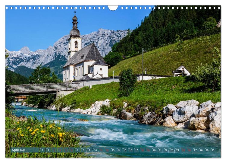 Produktbild: Vom Gebirge bis zum Meer, Alpen/Erzgebirge - Mitteldeutschland - K&uuml;ste (Wandkalender 2026 DIN A3 quer), CALVENDO Monatskalender