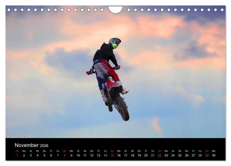 Produktbild: Motocross Kalender - Emotionen auf 2 R&auml;dern (Wandkalender 2026 DIN A4 quer), CALVENDO Monatskalender