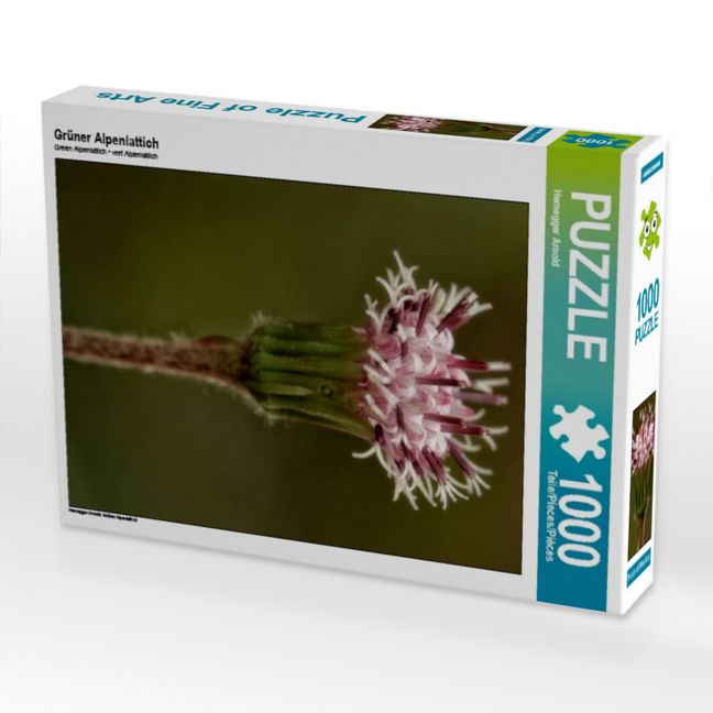 Produktbild: CALVENDO Puzzle Gr&uuml;ner Alpenlattich | 1000 Teile Lege-Gr&ouml;&szlig;e 64x48cm Foto-Puzzle f&uuml;r gl&uuml;ckliche Stunden