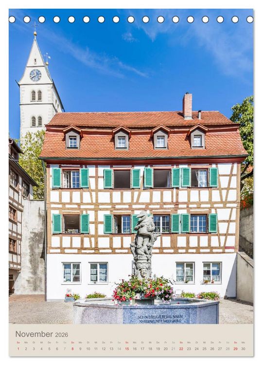 Produktbild: MEERSBURG UND KONSTANZ Historie am Bodensee (Tischkalender 2026 DIN A5 hoch), CALVENDO Monatskalender