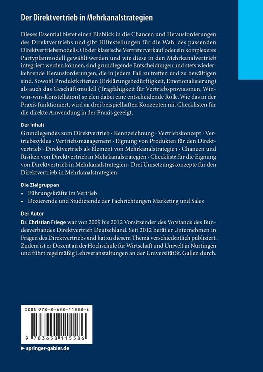 Produktbild: Der Direktvertrieb in Mehrkanalstrategien