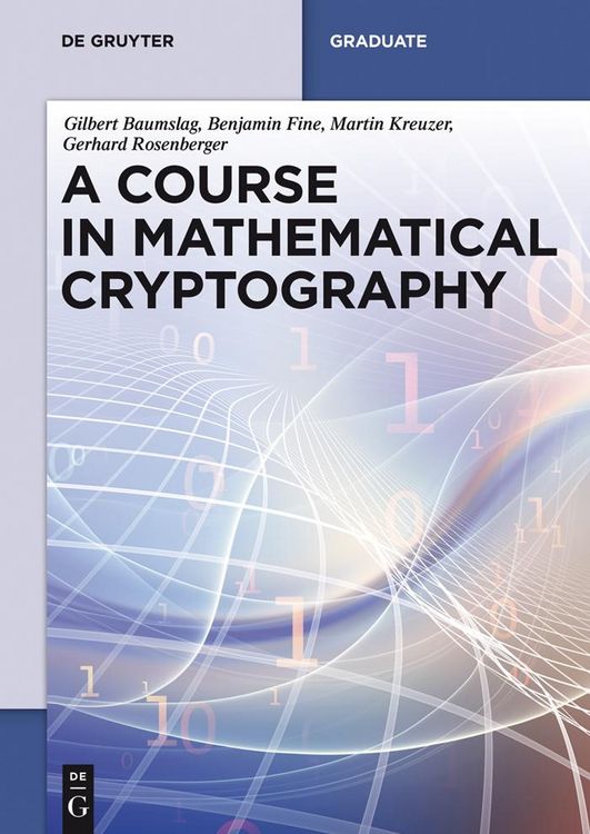 Produktbild: A Course in Mathematical Cryptography