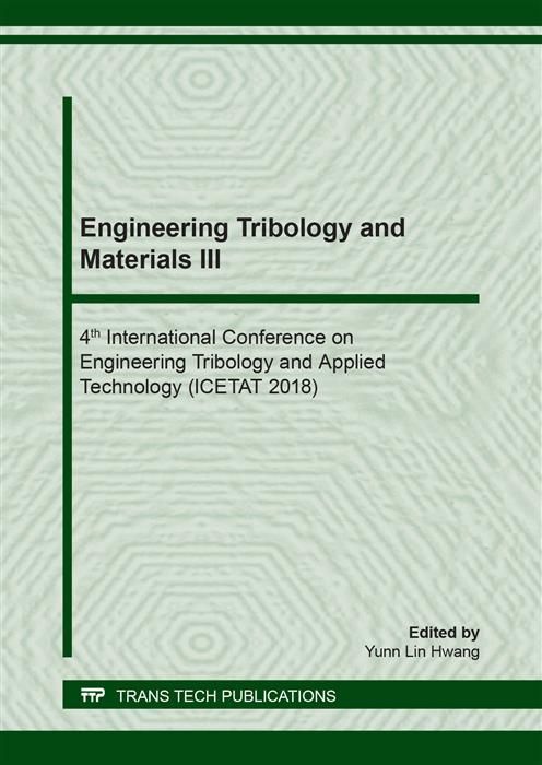 Produktbild: Engineering Tribology and Materials III