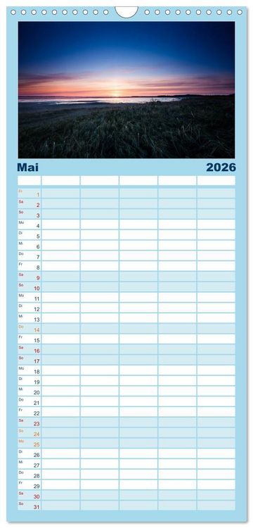 Produktbild: Familienplaner 2026 - Noch mehr F&ouml;hrweh - Insel F&ouml;hr mit 5 Spalten (Wandkalender, 21 x 45 cm) CALVENDO