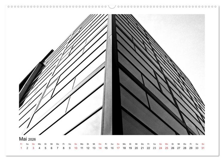 Produktbild: Bochum Black and White (hochwertiger Premium Wandkalender 2026 DIN A2 quer), Kunstdruck in Hochglanz
