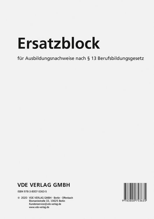 Produktbild: Ersatzblock