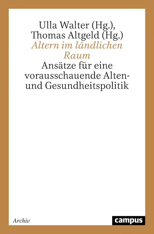 Produktbild: Altern im l&auml;ndlichen Raum