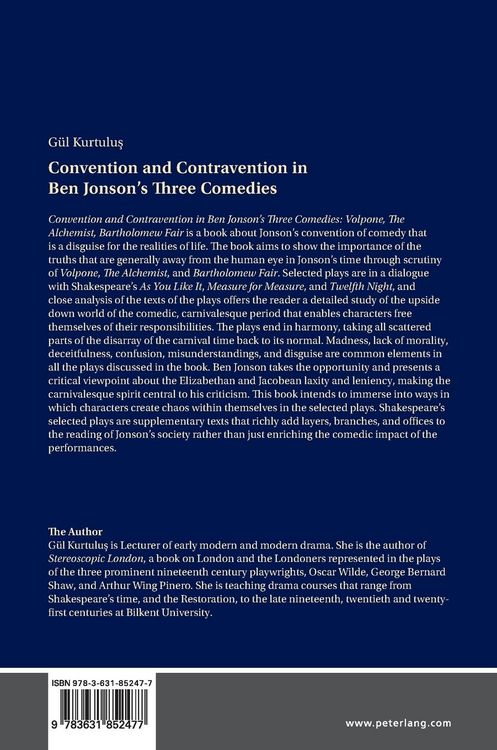 Produktbild: Convention and Contravention in Ben Jonson&rsquo;s Three Comedies