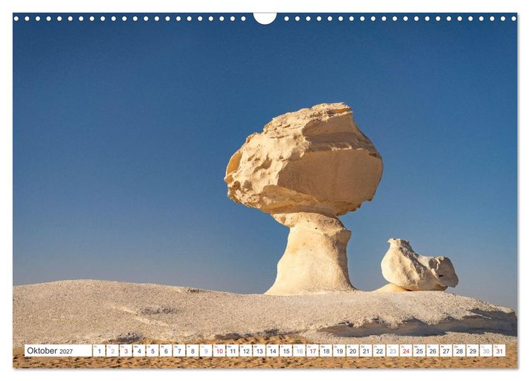 Produktbild: &Auml;gypten - die Weisse W&uuml;ste (Wandkalender 2027 DIN A3 quer), CALVENDO Monatskalender