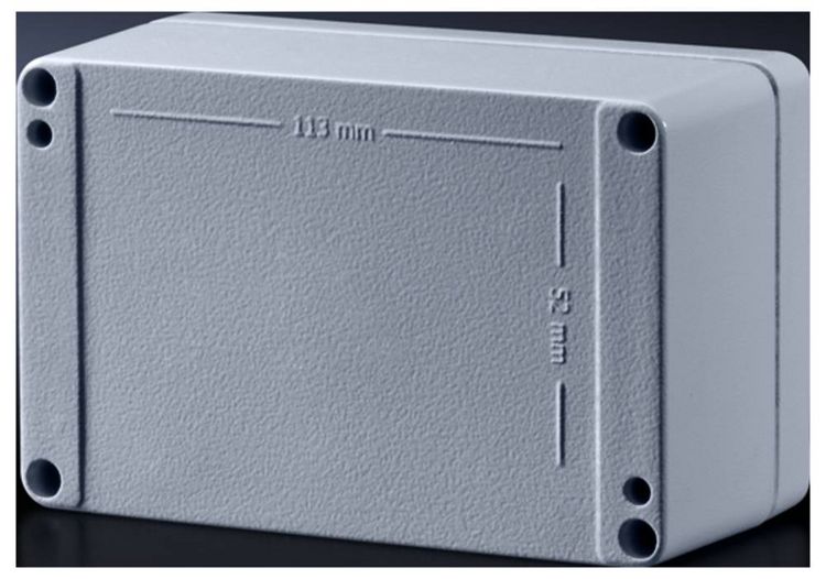 Produktbild: Rittal GA 9112.210 9112.210 Universal-Geh&auml;use 160 x 90 x 160 Aluminium Grau (RAL 7001) 1 St.