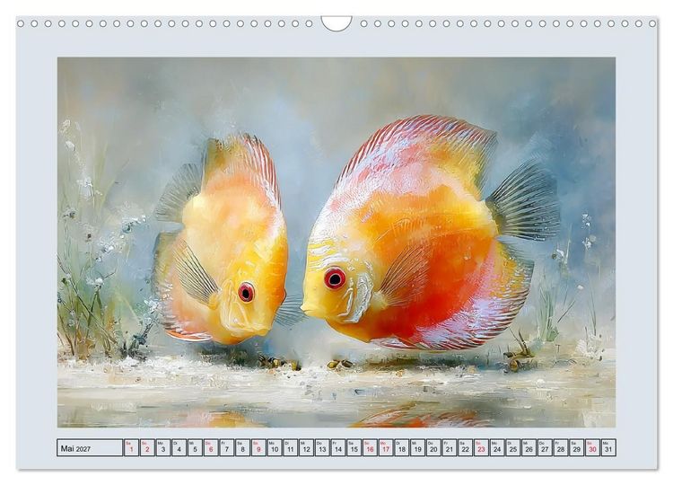 Produktbild: Diskusfische. Buntbarsche im S&uuml;&szlig;wasserbecken (Wandkalender 2027 DIN A3 quer), CALVENDO Monatskalender