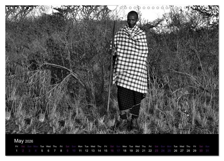 Produktbild: East Africa - Tanzania and Kenya / UK-Version (Wall Calendar 2026 DIN A3 landscape), CALVENDO 12 Month Wall Calendar