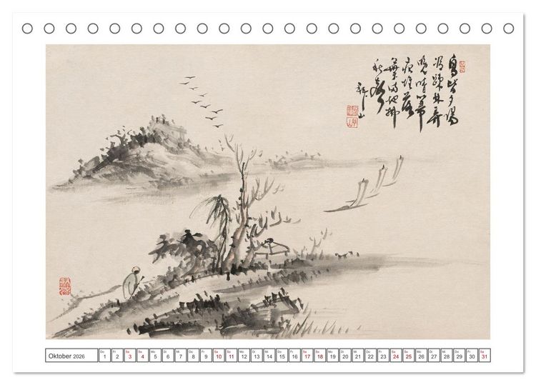 Produktbild: Yoshitsugu Haizan (Tischkalender 2026 DIN A5 quer), CALVENDO Monatskalender