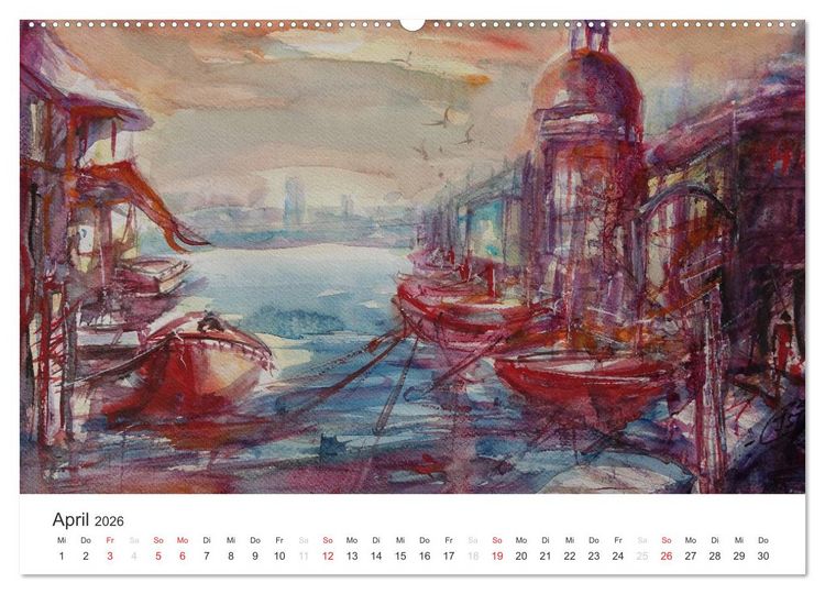 Produktbild: Die Atmosph&auml;re des Impressionismus (Wandkalender 2026 DIN A2 quer), CALVENDO Monatskalender