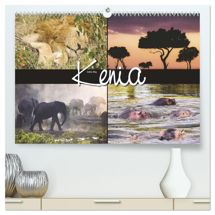 Produktbild: Kenia (hochwertiger Premium Wandkalender 2026 DIN A2 quer), Kunstdruck in Hochglanz