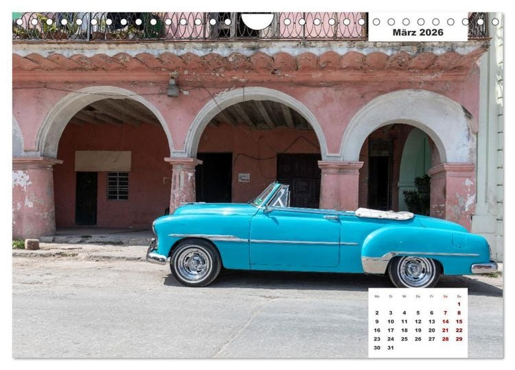 Produktbild: Kubas Oldtimer (Wandkalender 2026 DIN A4 quer), CALVENDO Monatskalender