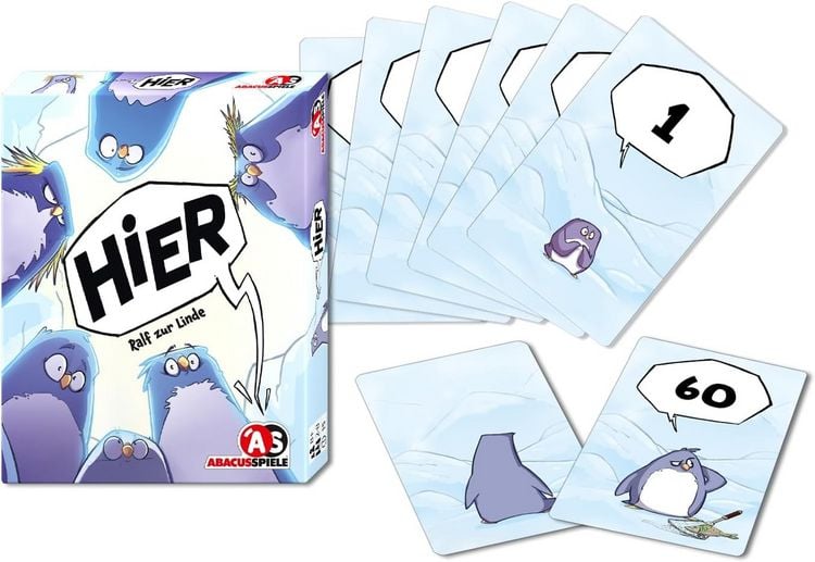 Produktbild: Abacusspiele ABA08251 - Hier, Kartenspiel, Reaktionsspiel