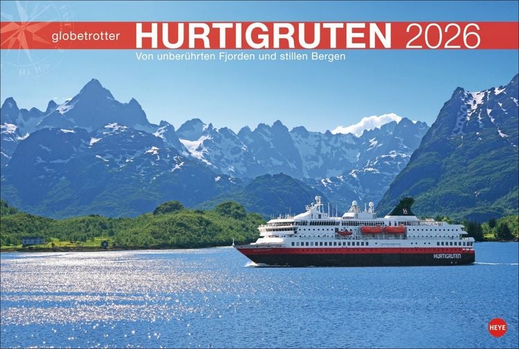 Produktbild: Hurtigruten Globetrotter Kalender 2026 - Von unberührten Fjorden und stillen Bergen