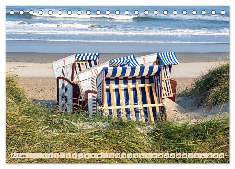Produktbild: Norderney Spaziergang (Tischkalender 2026 DIN A5 quer), CALVENDO Monatskalender