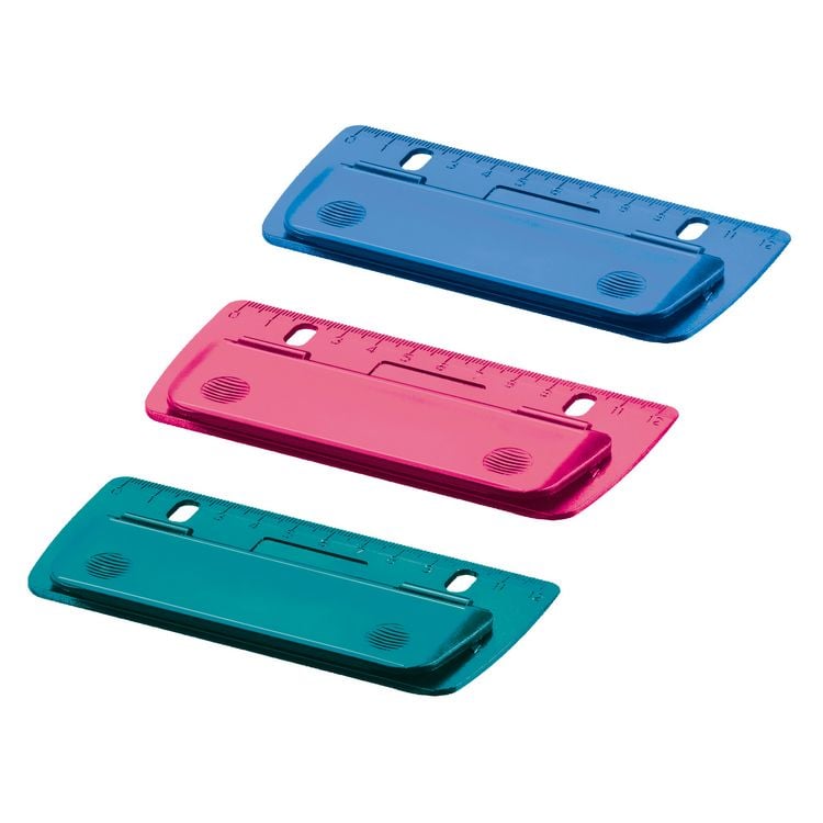 Produktbild: Herlitz Mini-Taschenlocher Color Blocking zum Einheften und f&uuml;r unterwegs, 1 St&uuml;ck sortiert