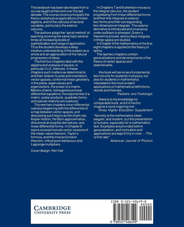 Produktbild: Course in Mathematics for Students of Physics 1