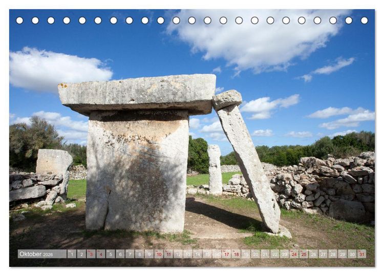 Produktbild: Menorca - Perle im MIttelmeer (Tischkalender 2026 DIN A5 quer), CALVENDO Monatskalender